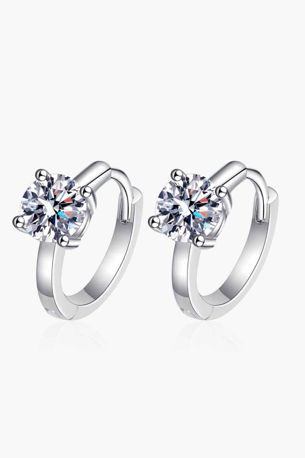 Moissanite Simple Diamond Earrings