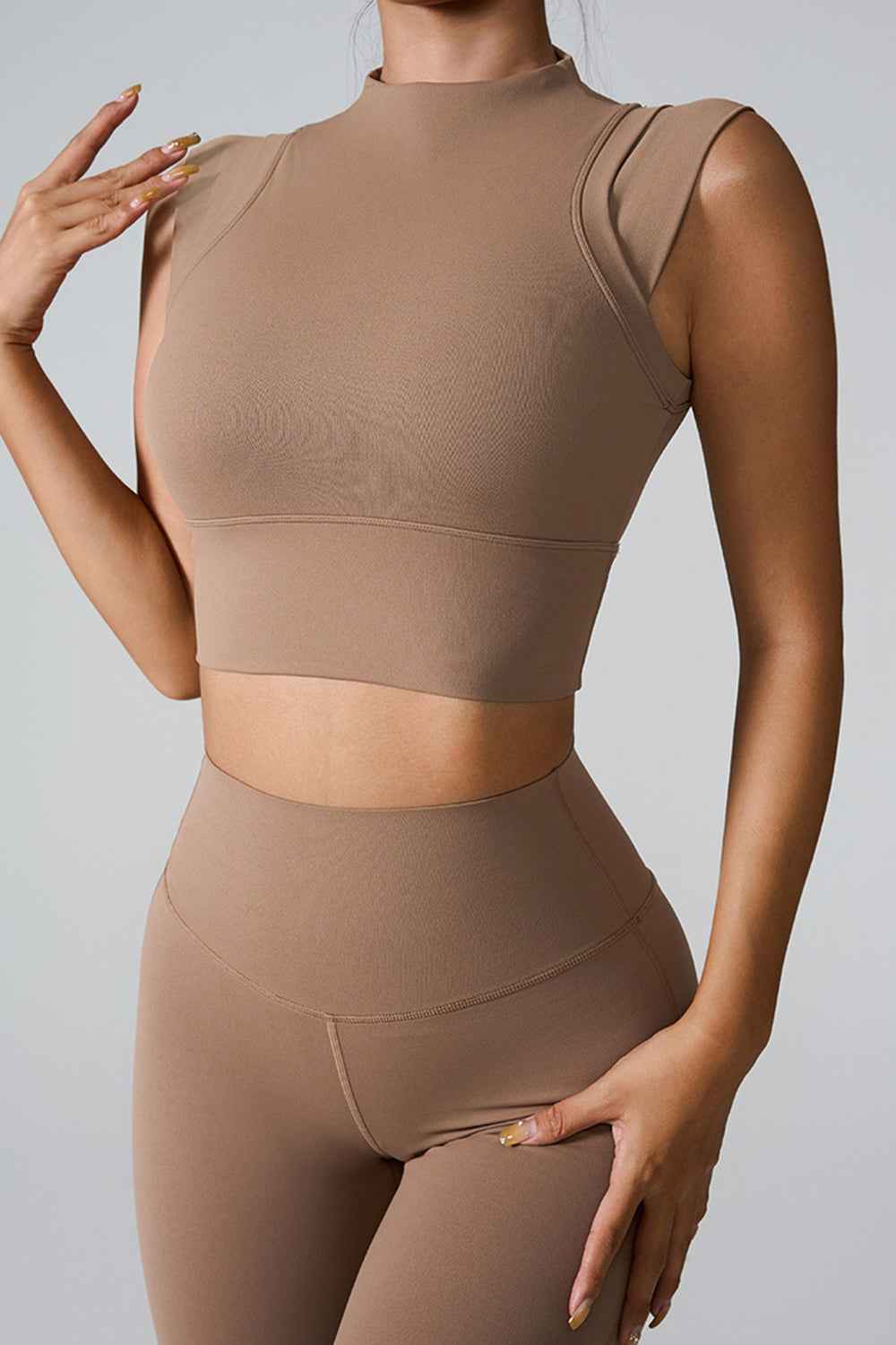 Mock Neck Active Tank Top