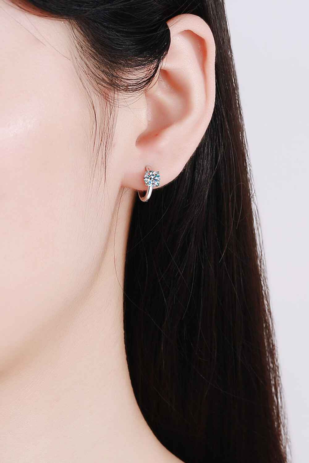 Moissanite Simple Diamond Earrings
