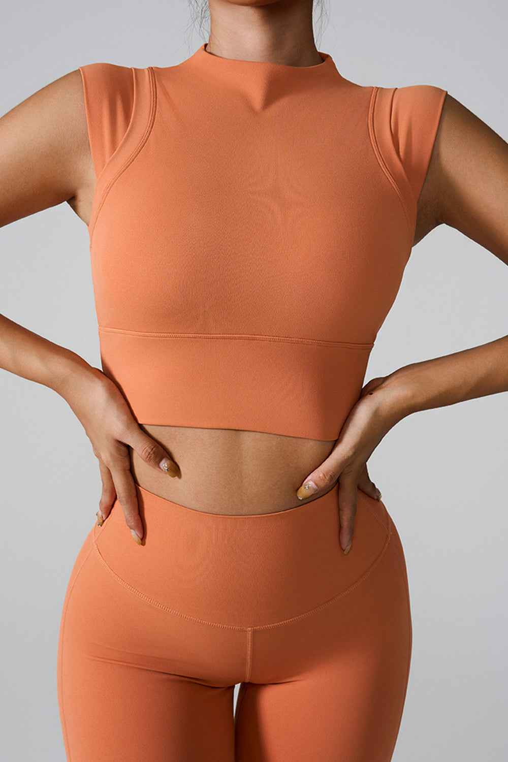 Mock Neck Active Tank Top
