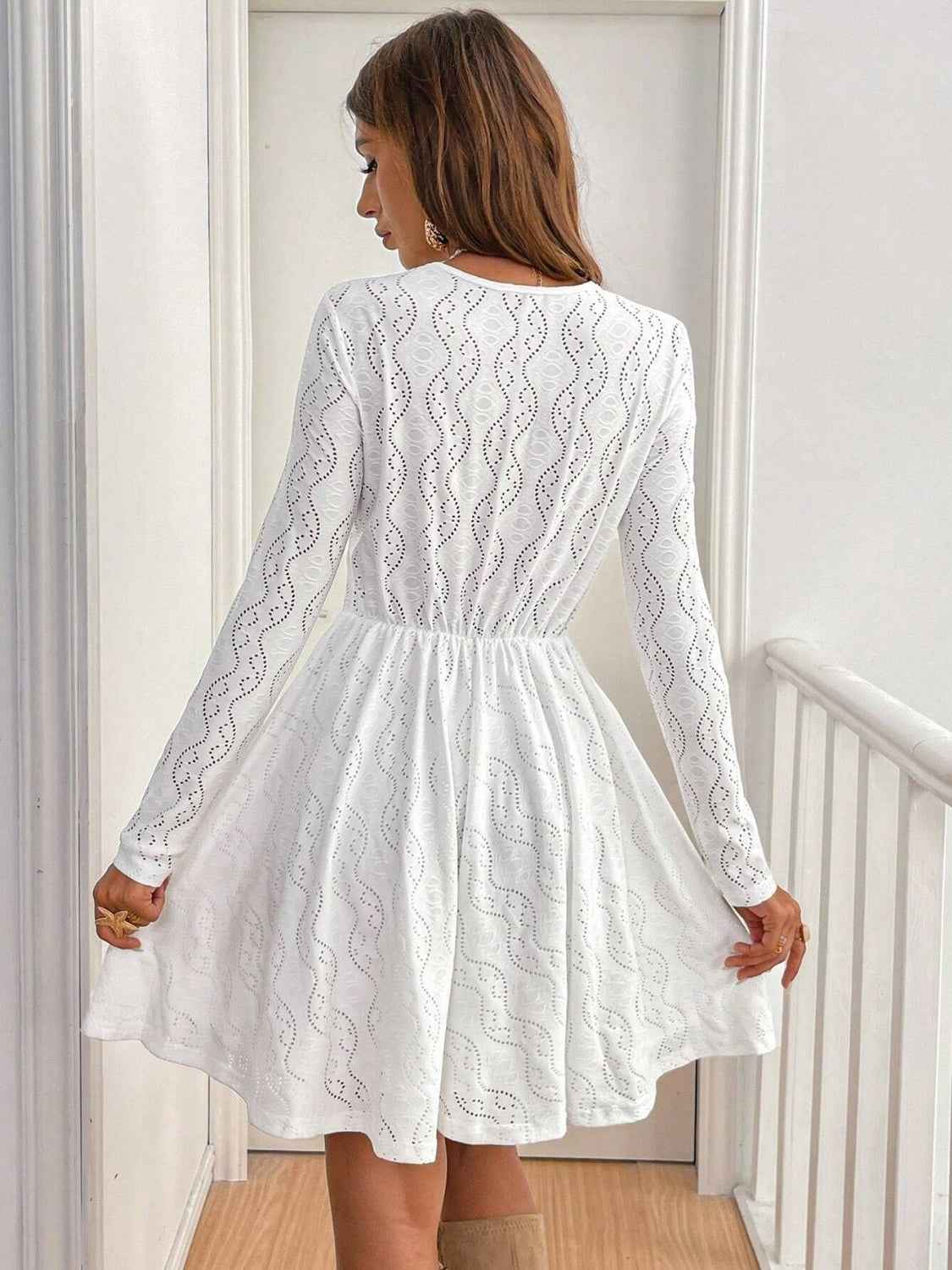 Lace Detail Mini Dress