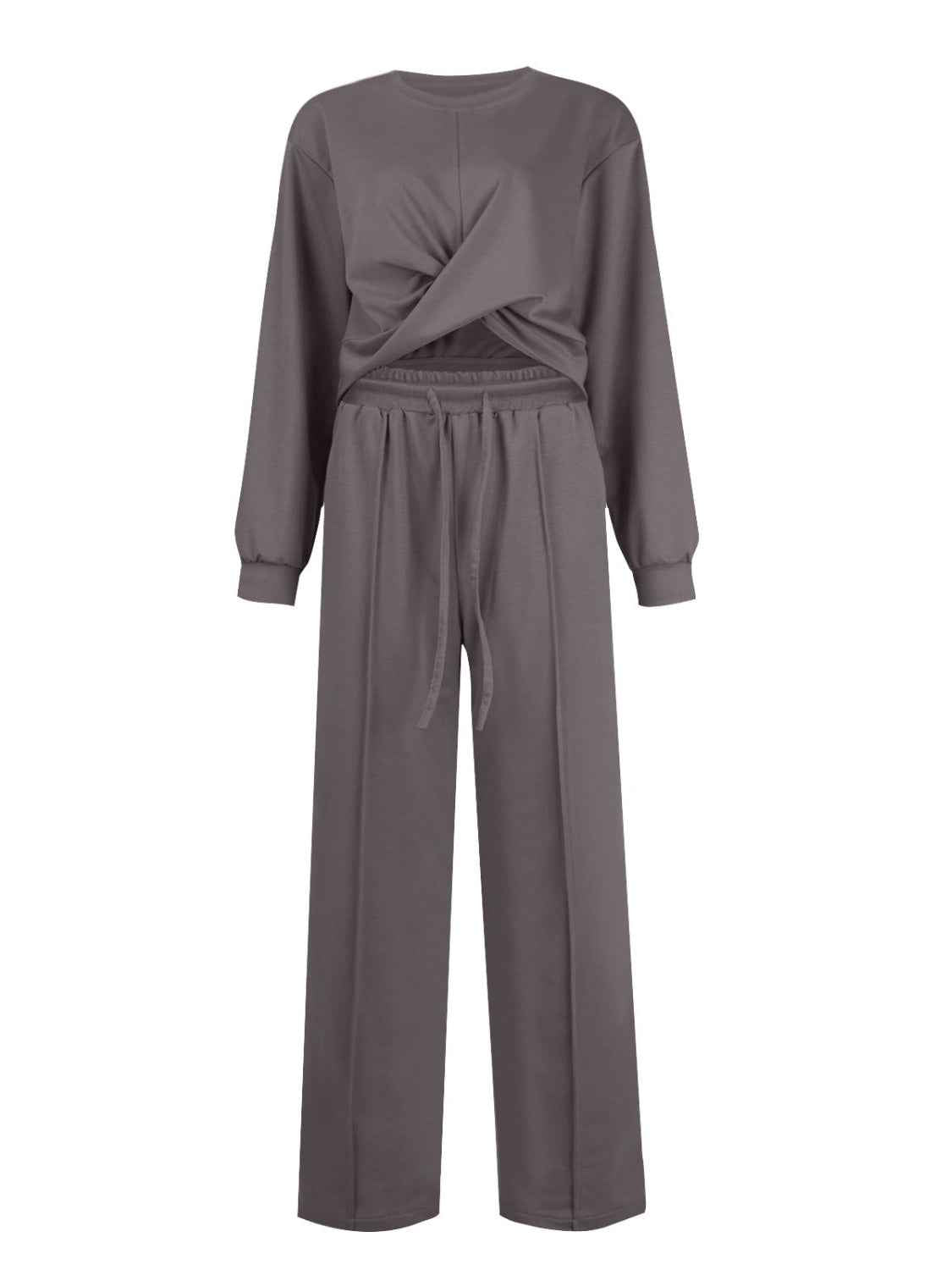 Crisscross Top Drawstring Pants