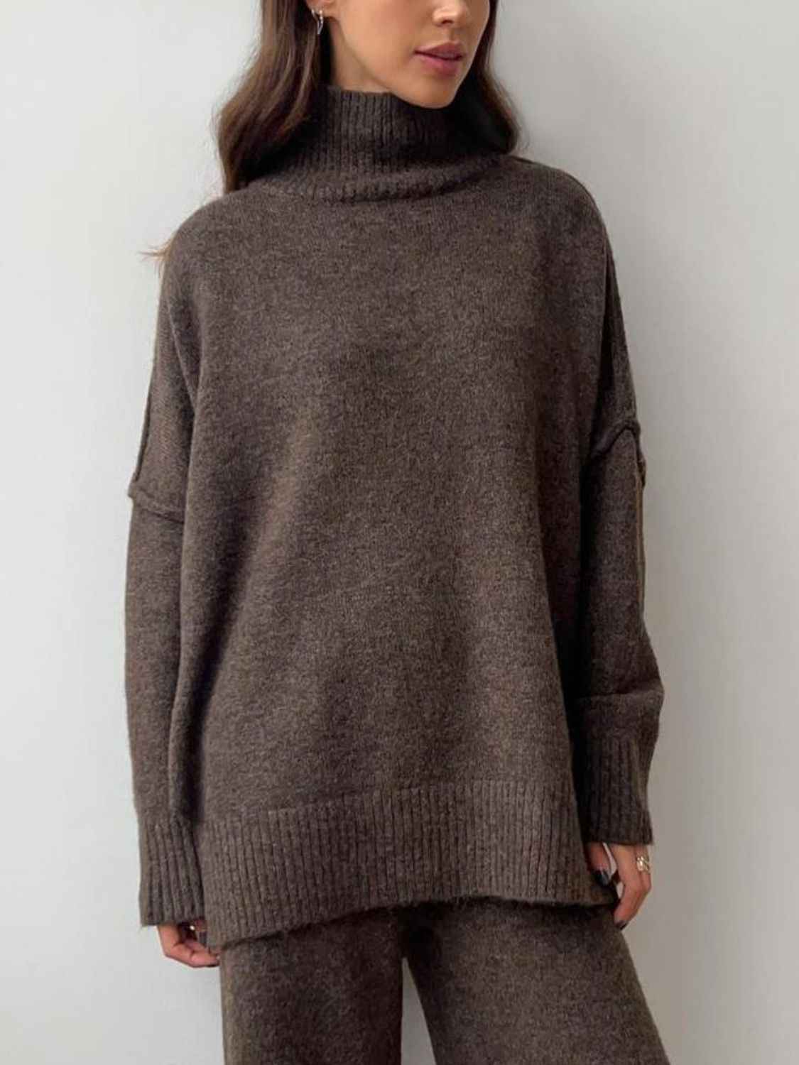 Turtleneck Top and Pants Sweater