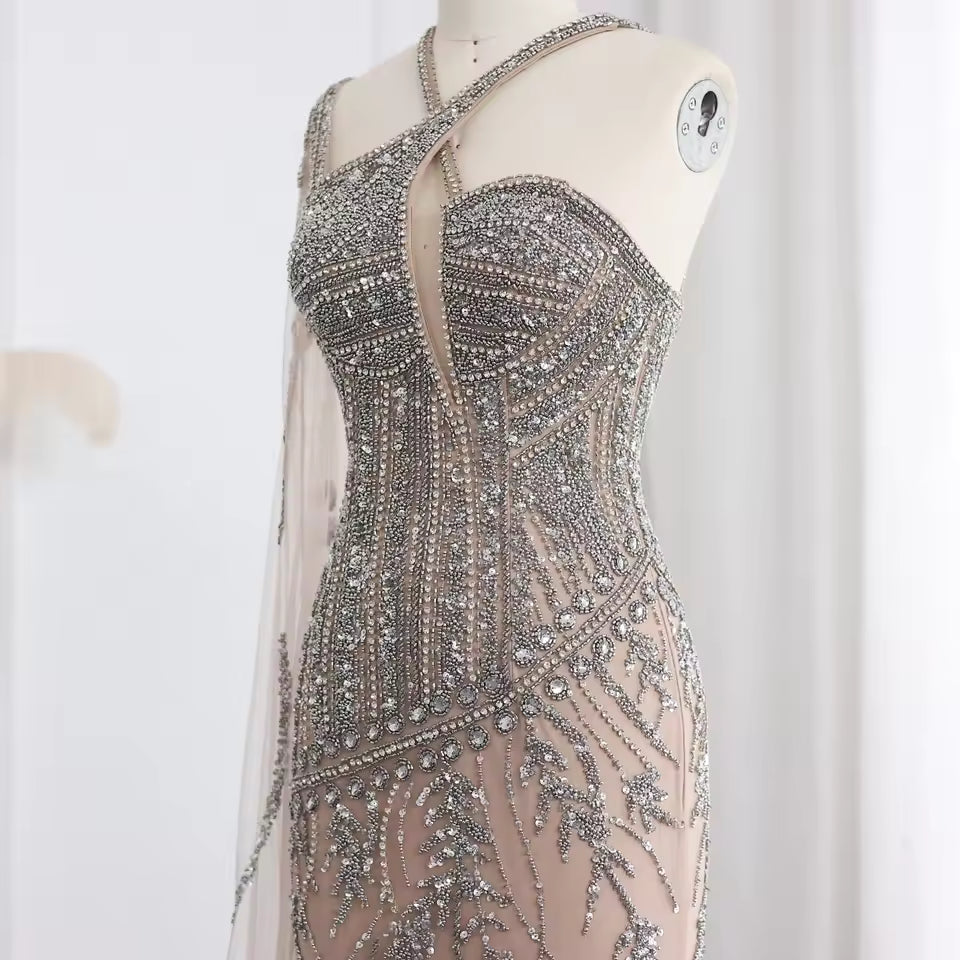 Sparkle Silver Prom Dresses