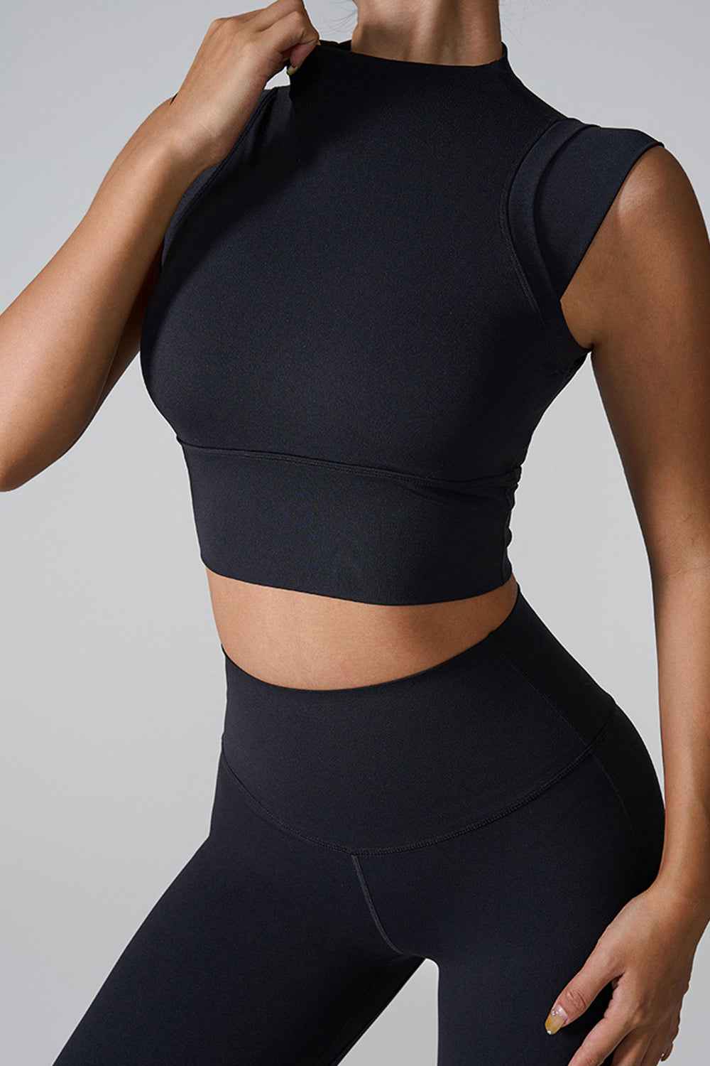 Mock Neck Active Tank Top