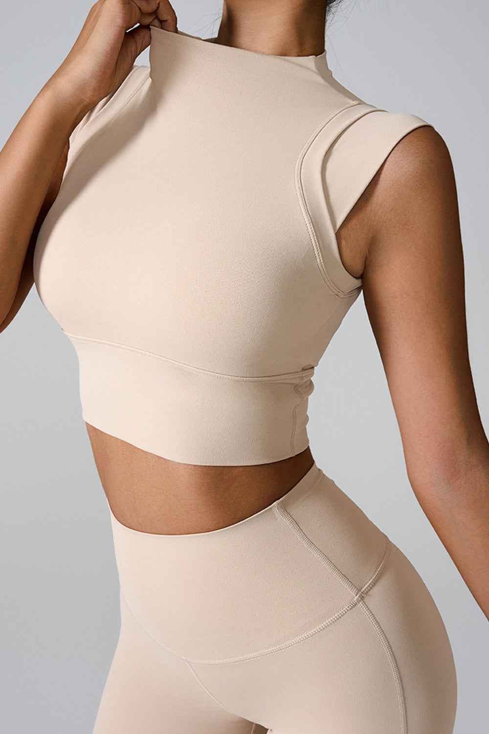 Mock Neck Active Tank Top