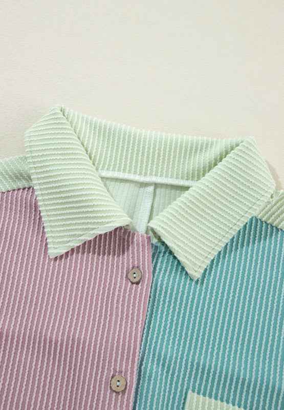 Corded Button Up Shacket