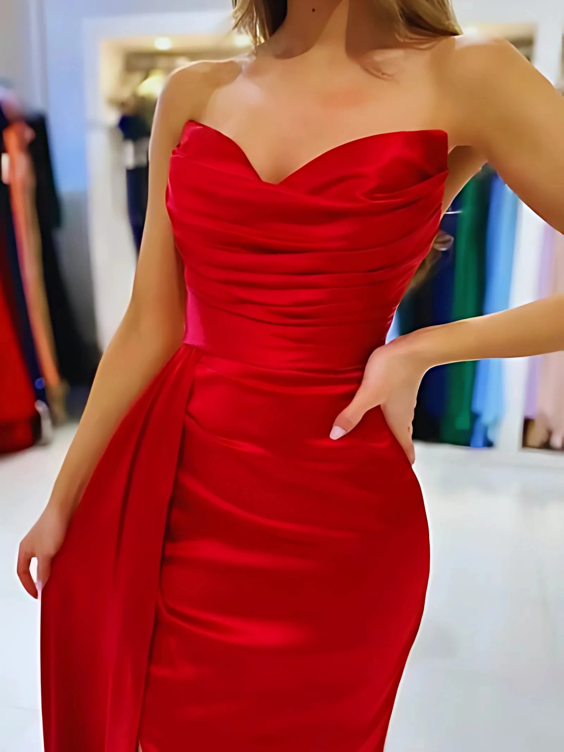 Modern Sweetheart Prom Dress