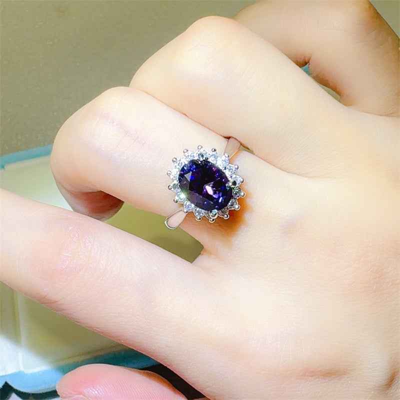 2 Carat 925 Sterling Silver Moissanite Ring