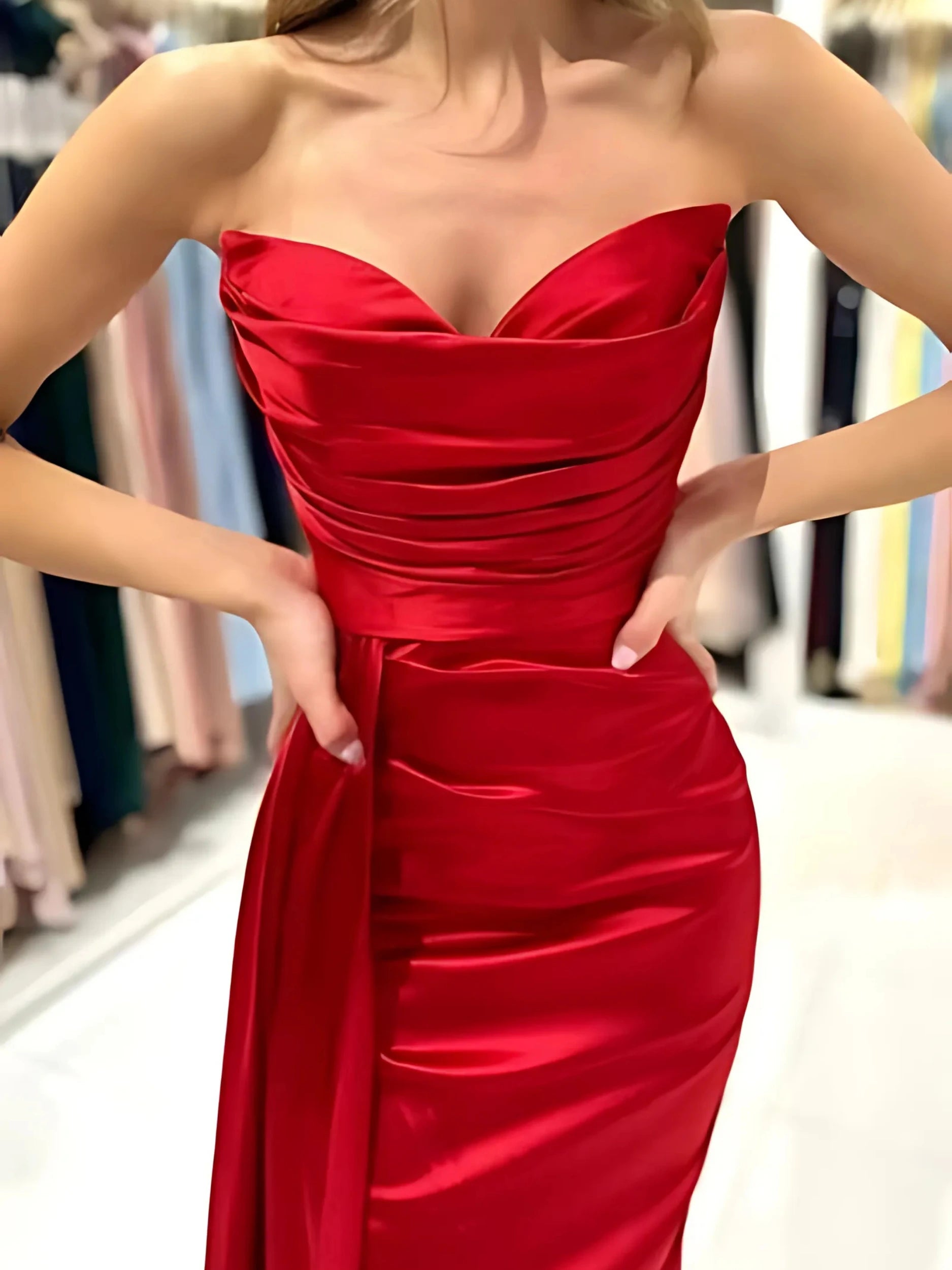 Modern Sweetheart Prom Dress