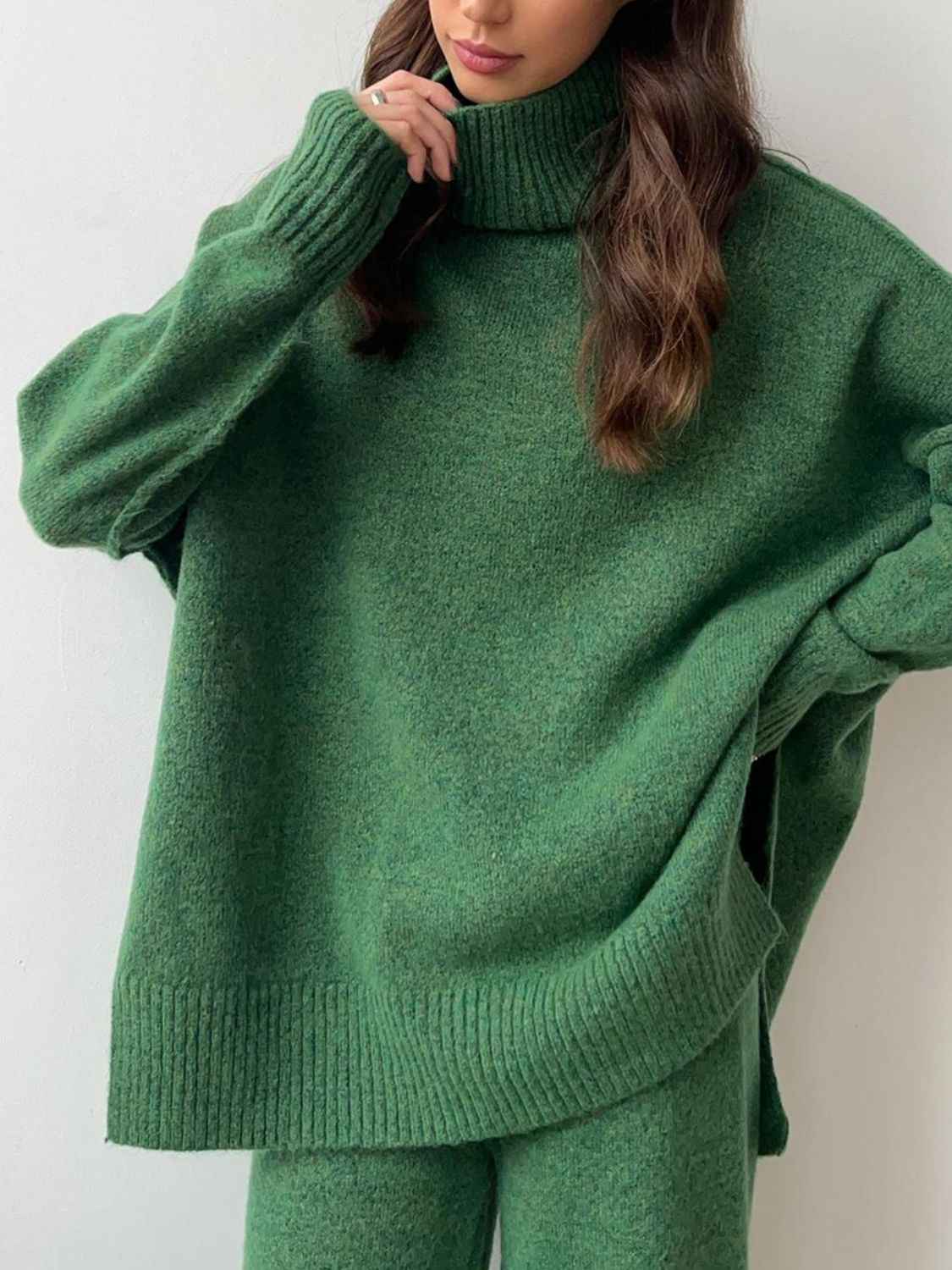 Turtleneck Top and Pants Sweater