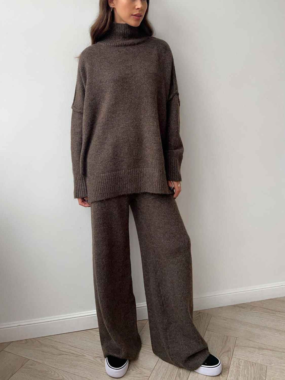 Turtleneck Top and Pants Sweater