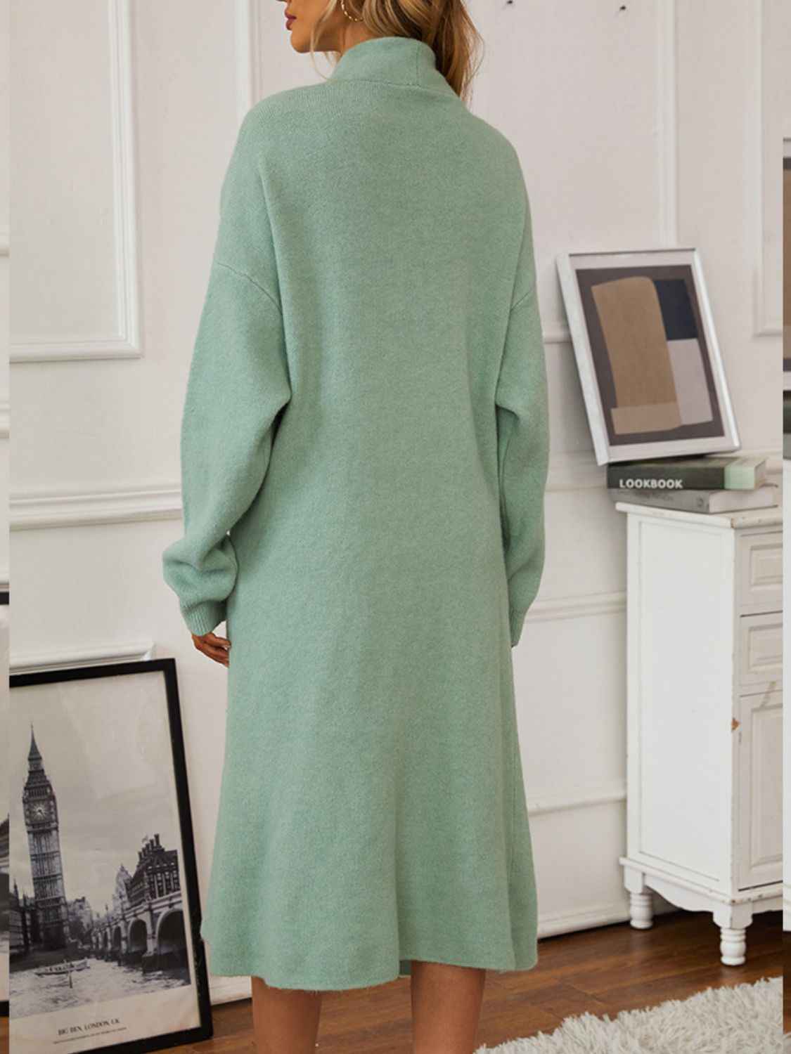 Open Front Cardigan Sweater Set