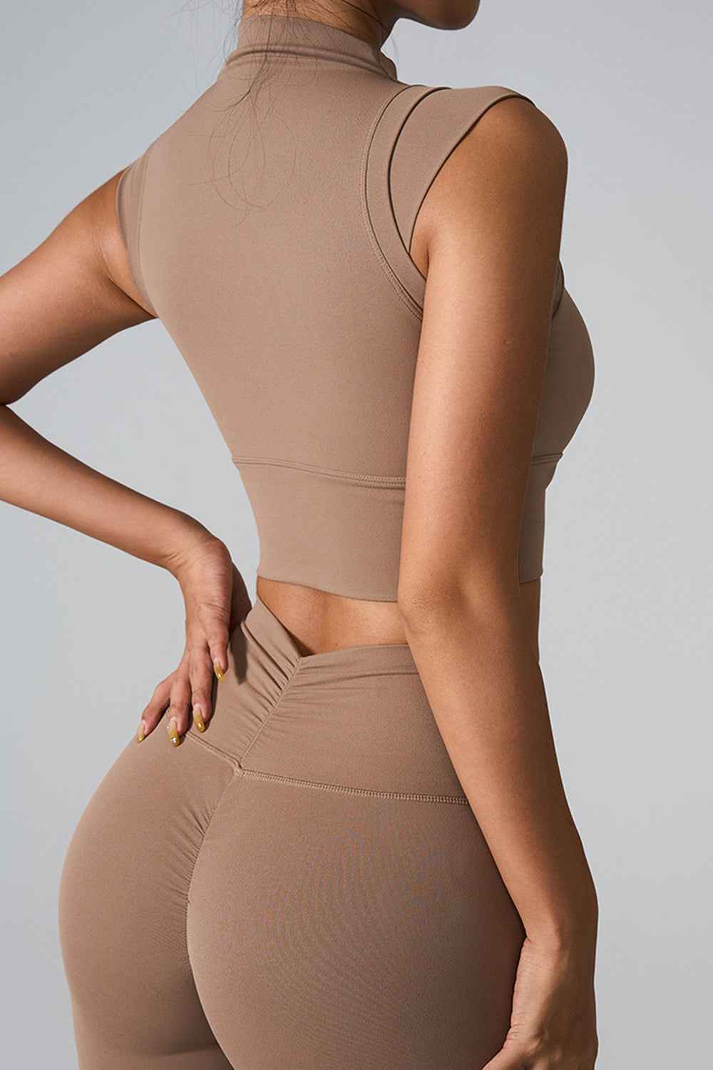 Mock Neck Active Tank Top