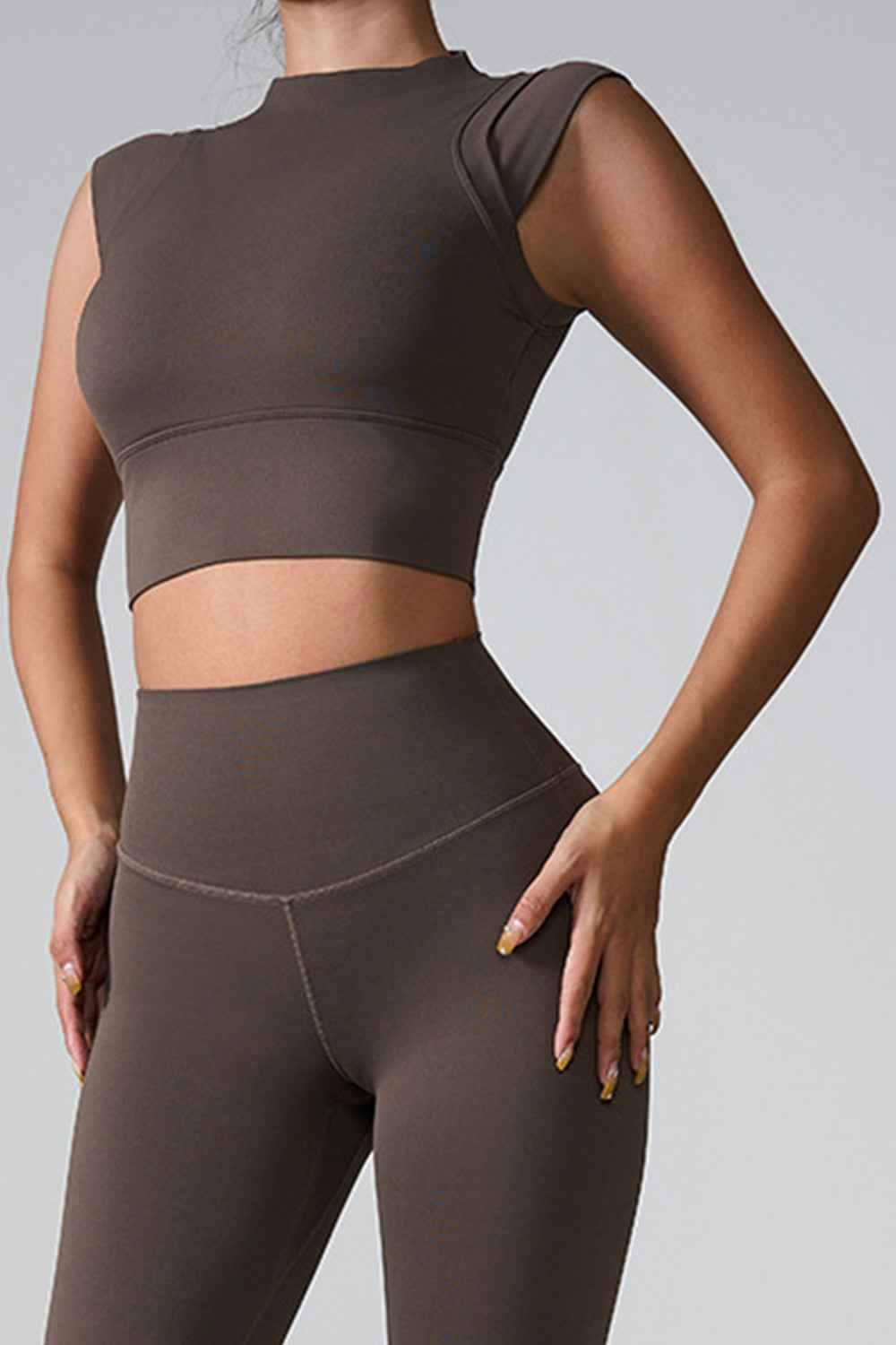 Mock Neck Active Tank Top