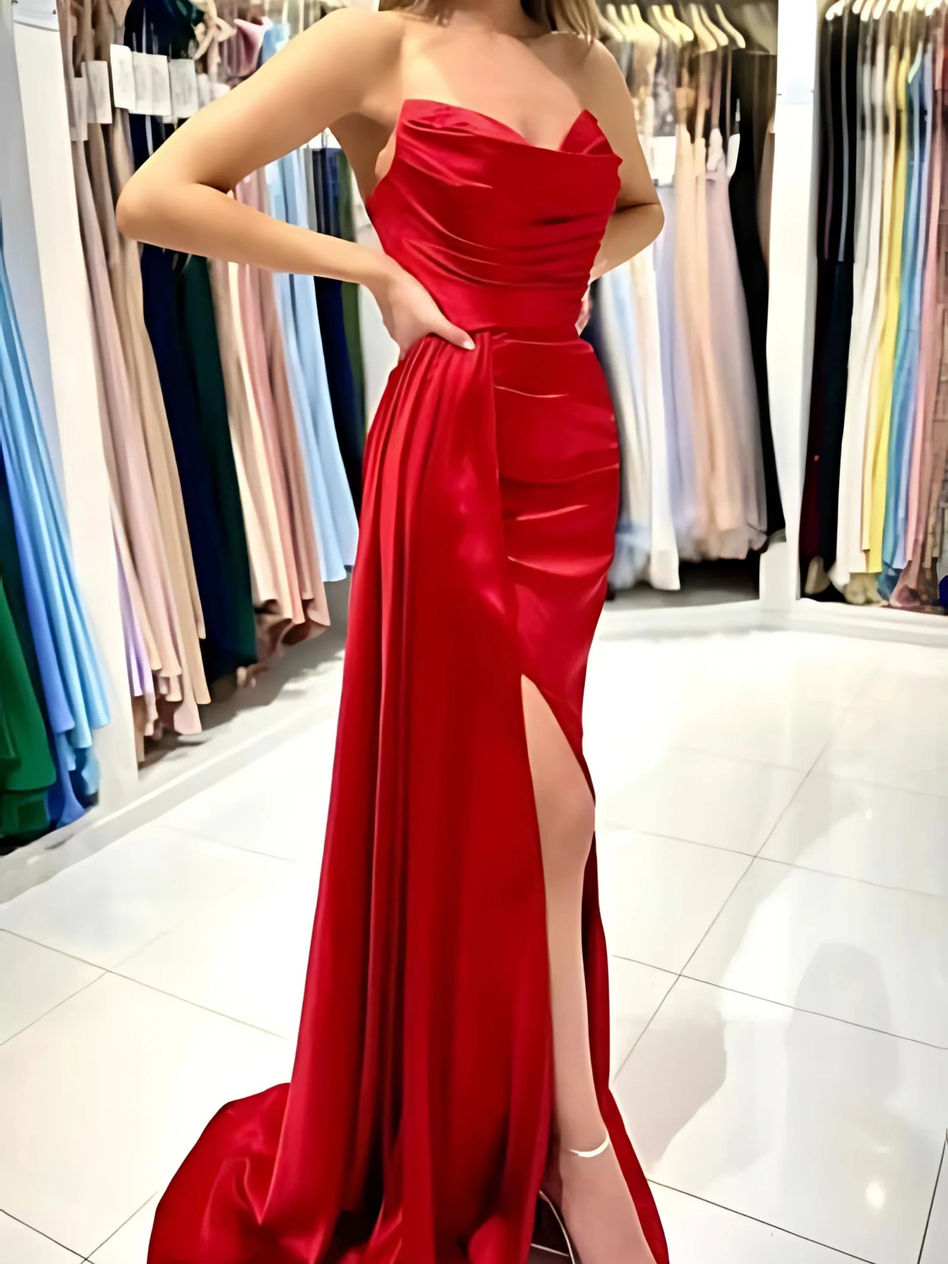 Modern Sweetheart Prom Dress