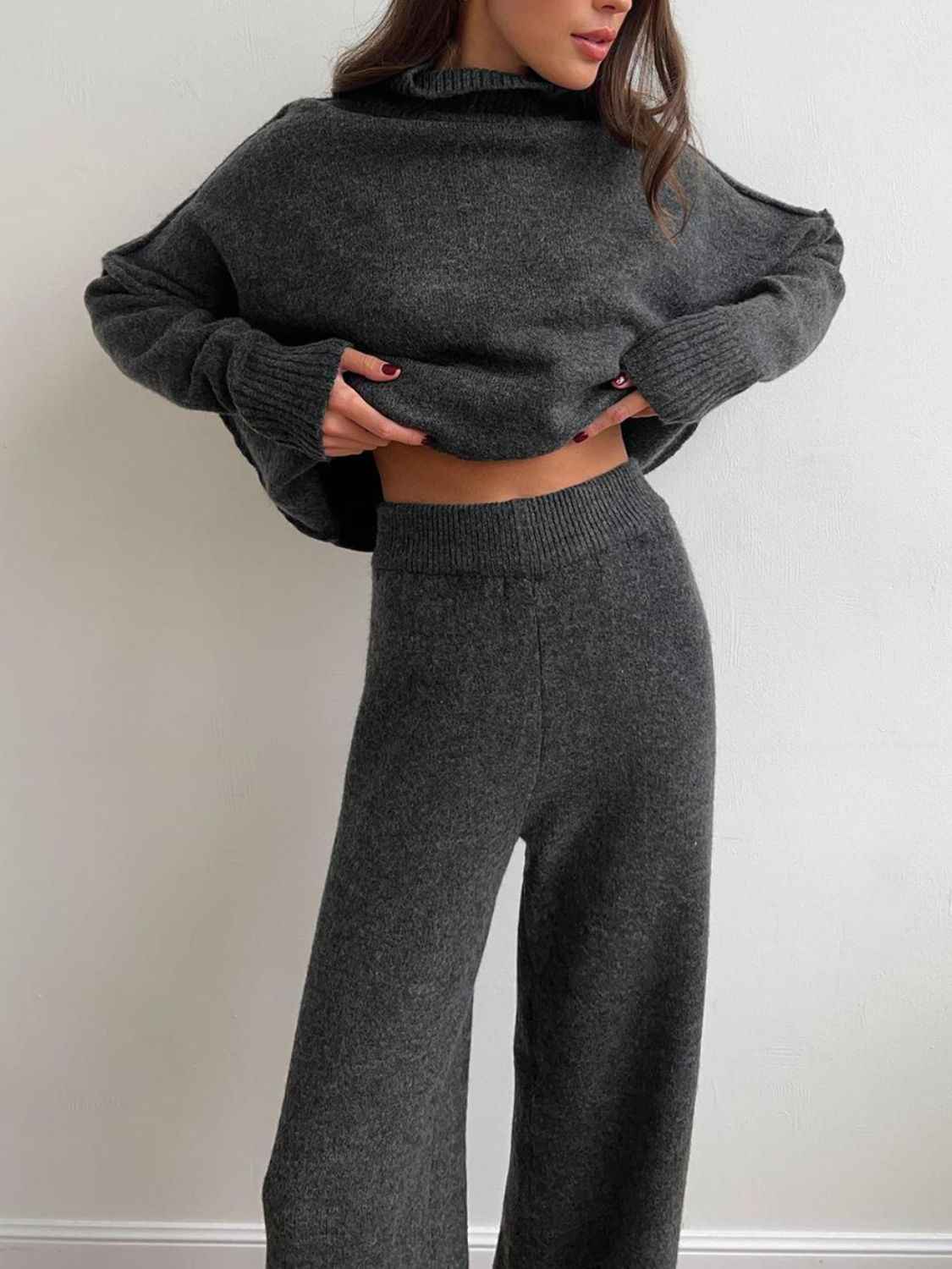 Turtleneck Top and Pants Sweater