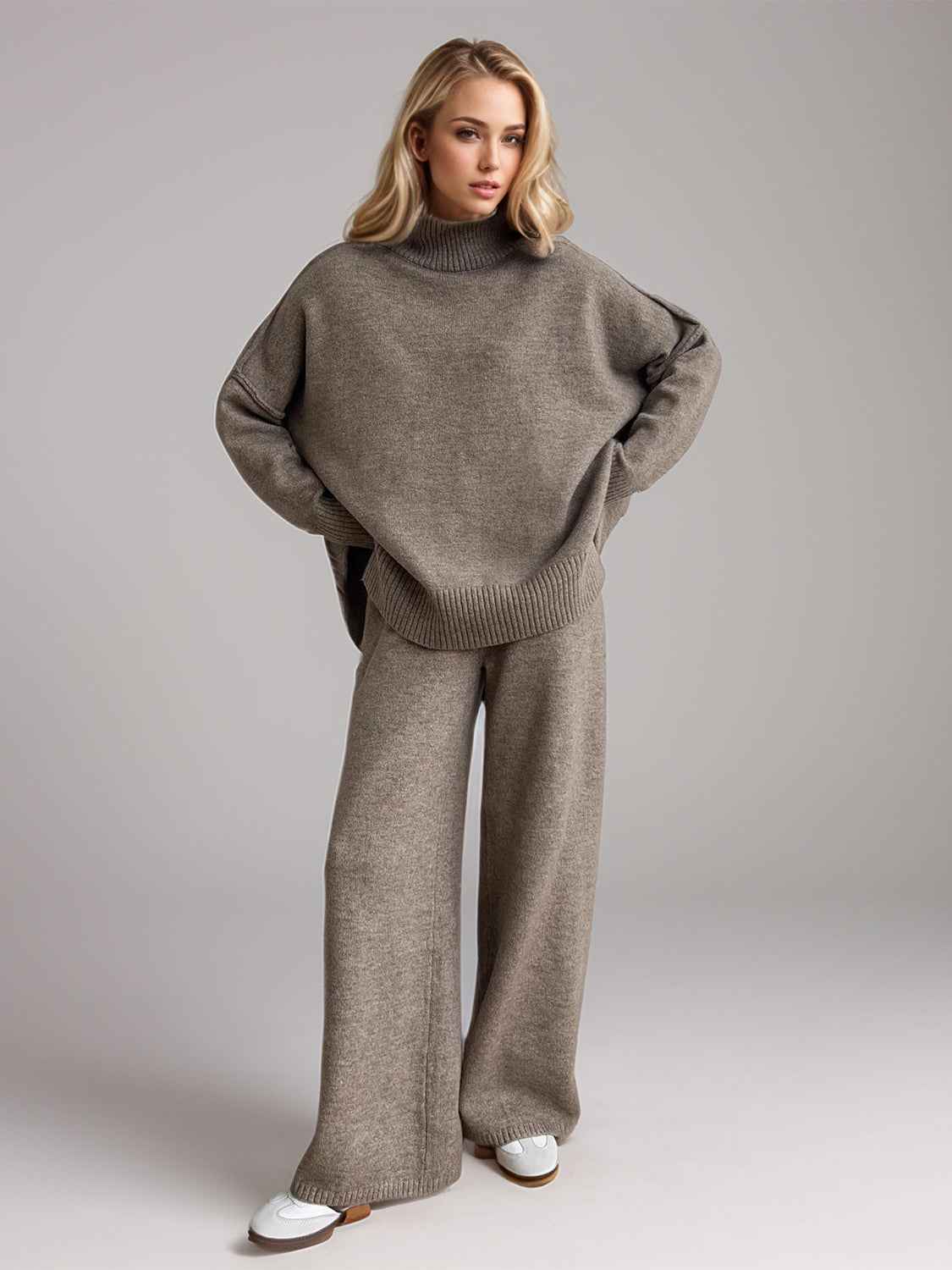 Turtleneck Top and Pants Sweater