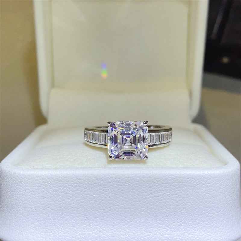 3 Carat Moissanite 925 Sterling Silver Ring