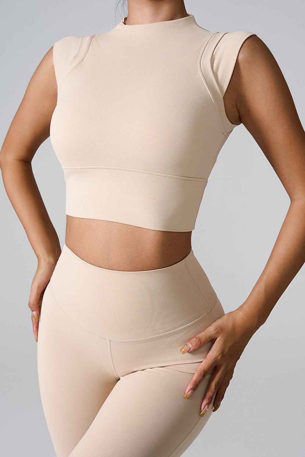 Mock Neck Active Tank Top
