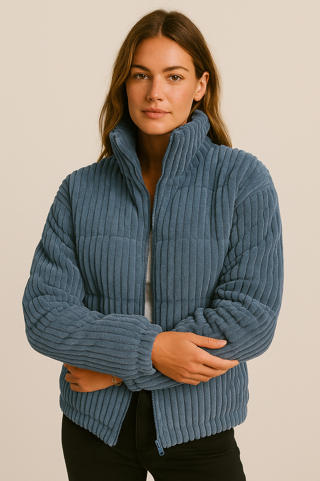 Plus Size Turtleneck Winter Coat