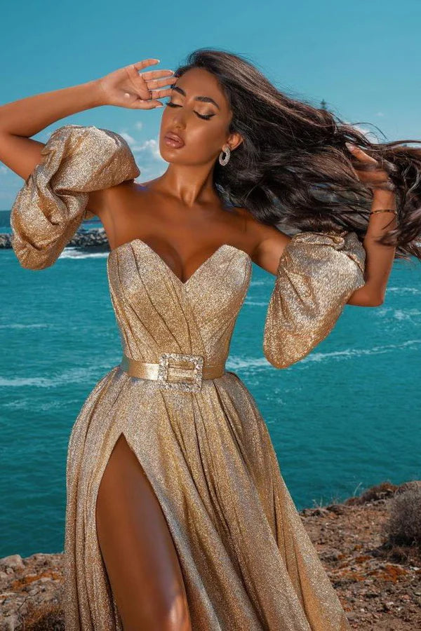 Glitter Sleeveless Maxi Dress