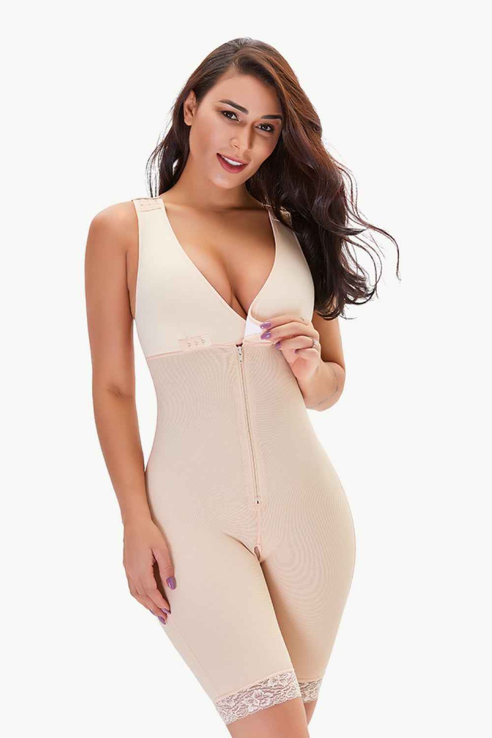 Trim Shapewear with Zipper