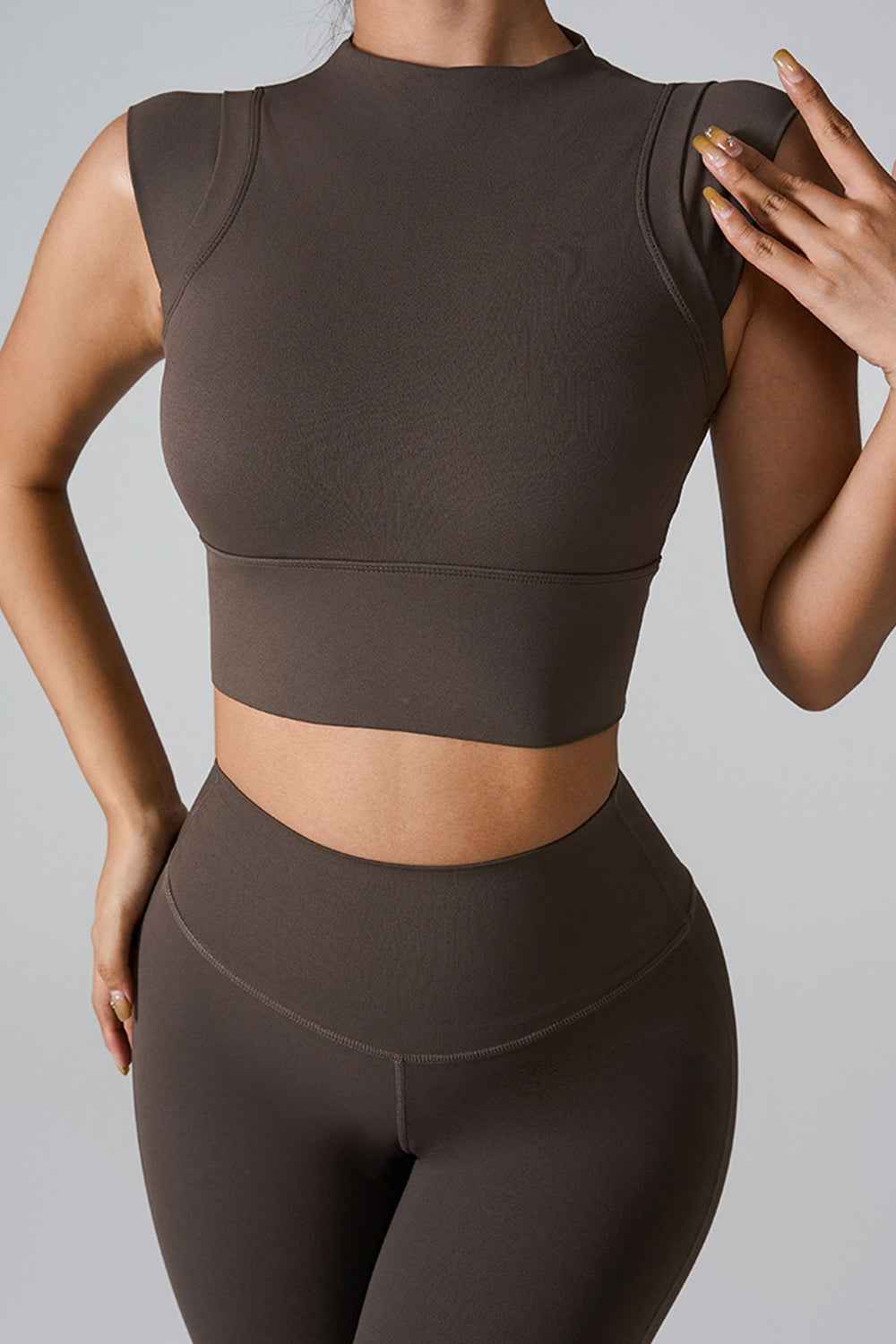 Mock Neck Active Tank Top