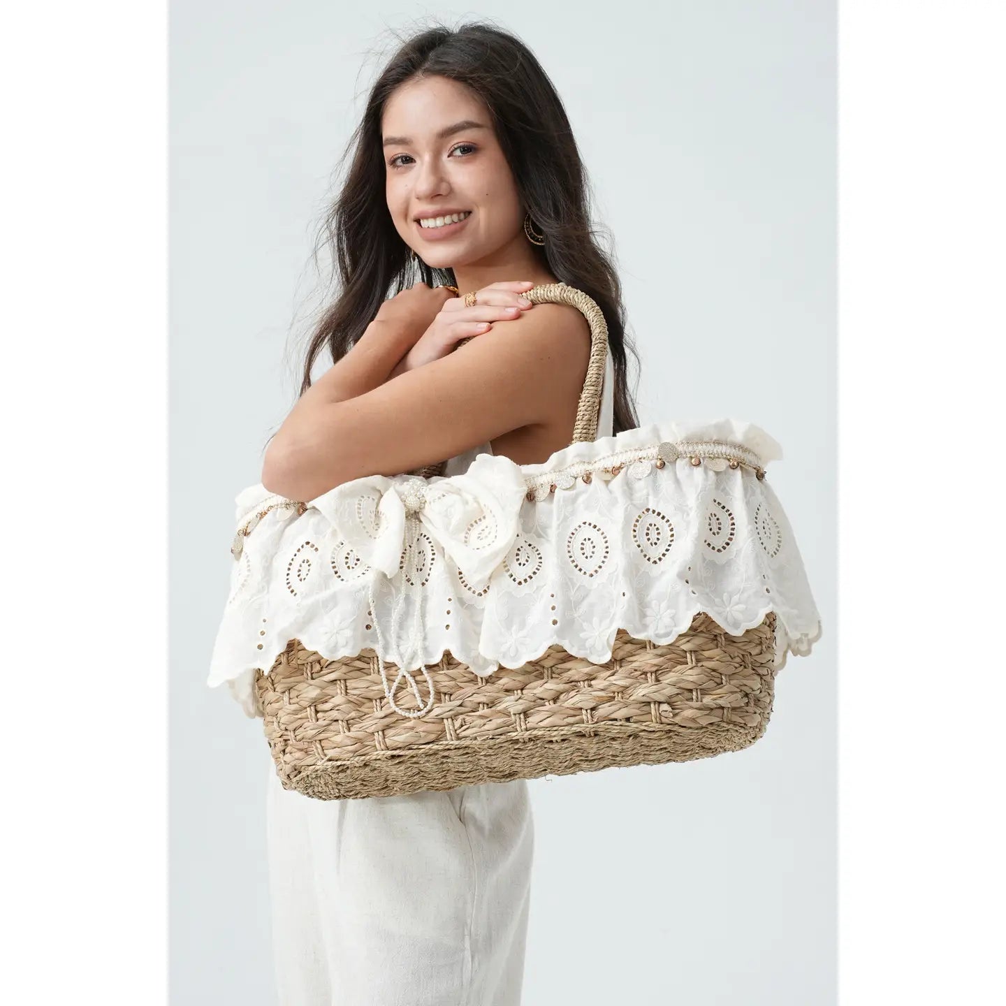 Fairy Lace Bow Tote Bag