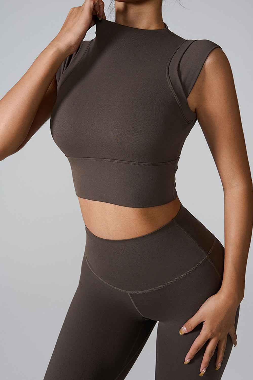 Mock Neck Active Tank Top