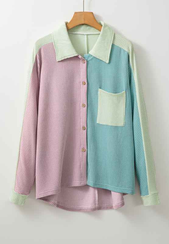 Corded Button Up Shacket