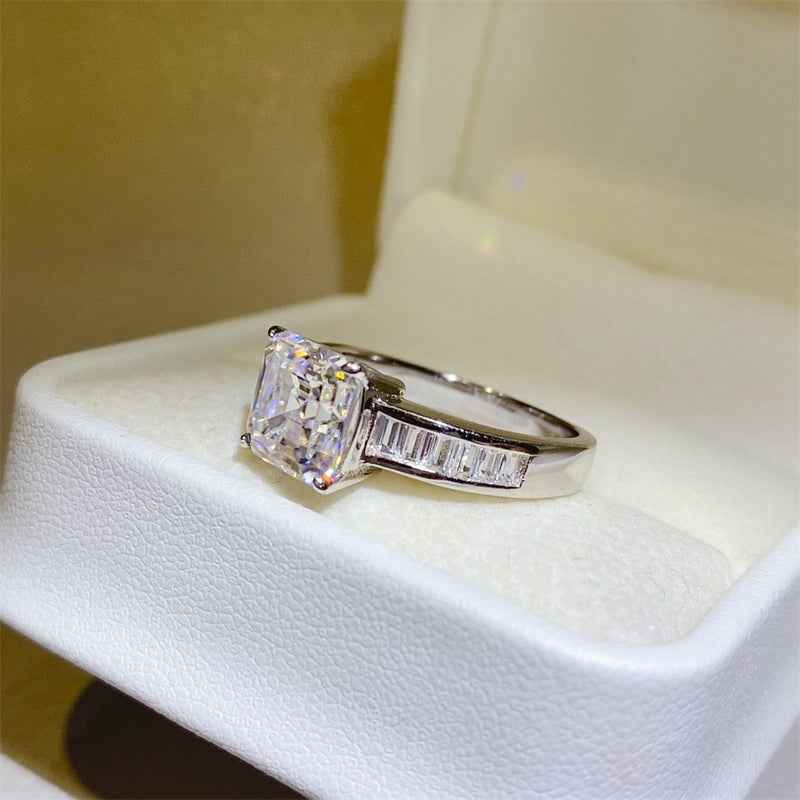 3 Carat Moissanite 925 Sterling Silver Ring