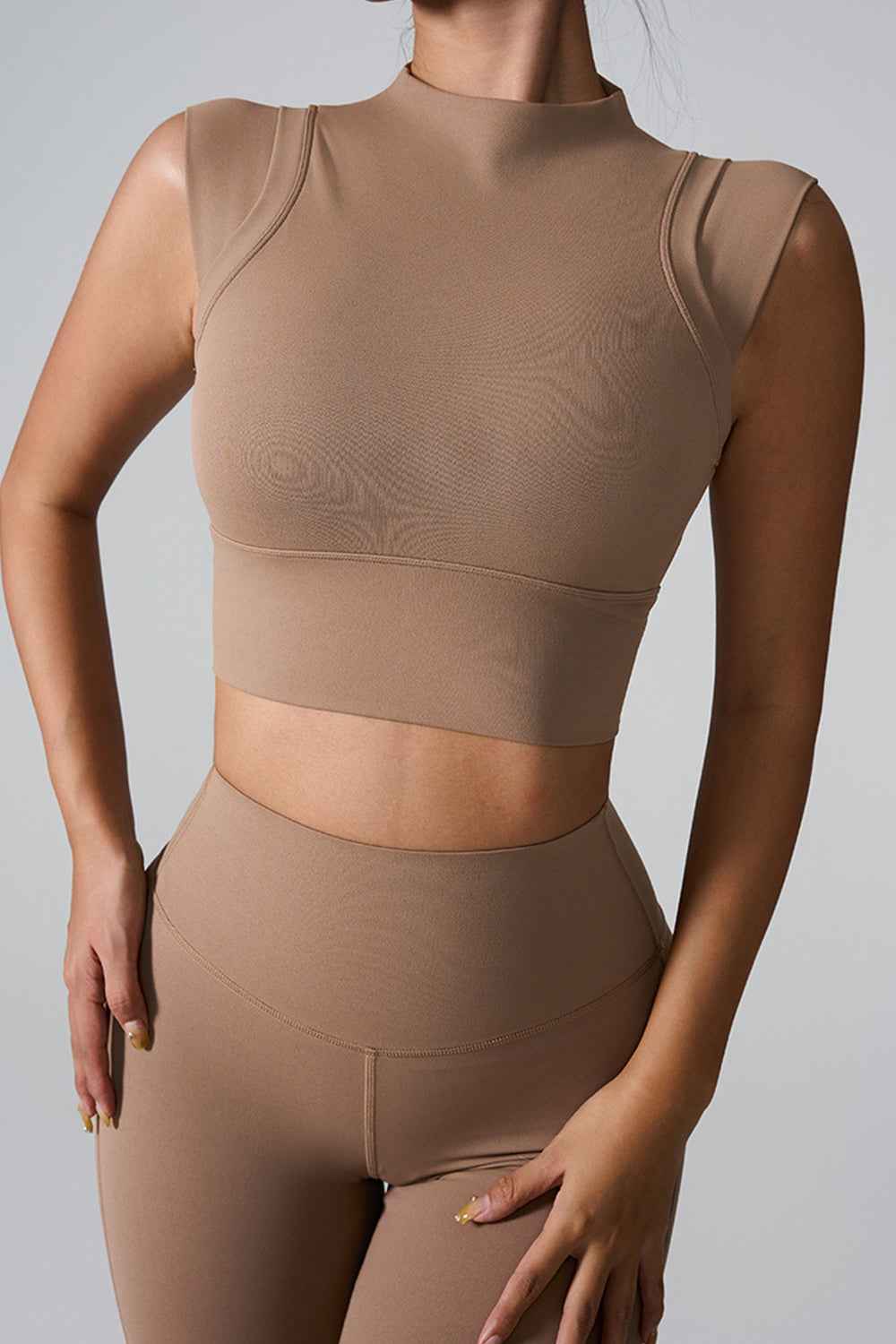 Mock Neck Active Tank Top