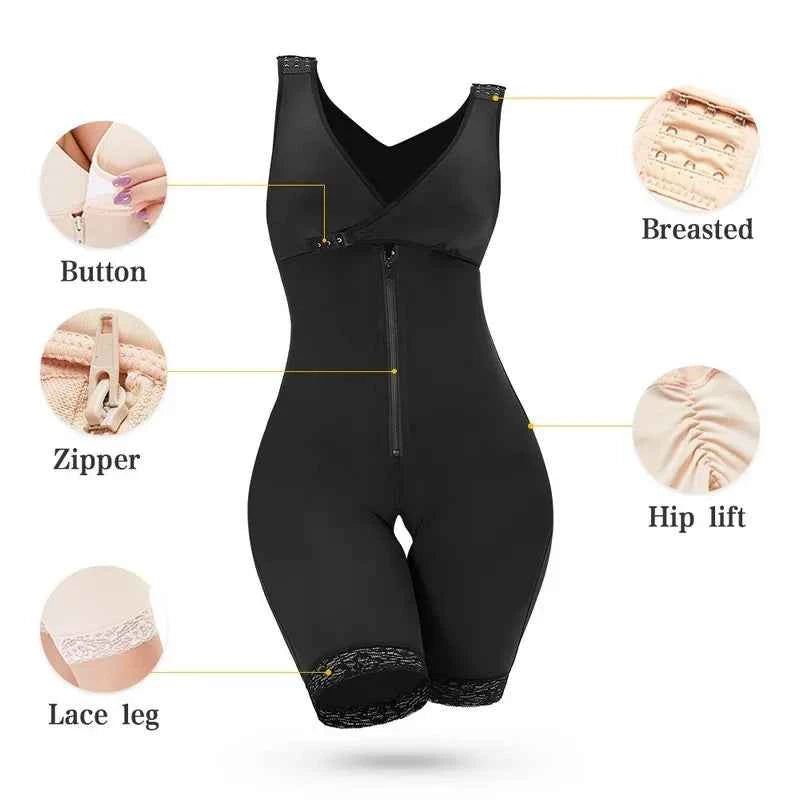 Trim Shapewear with Zipper