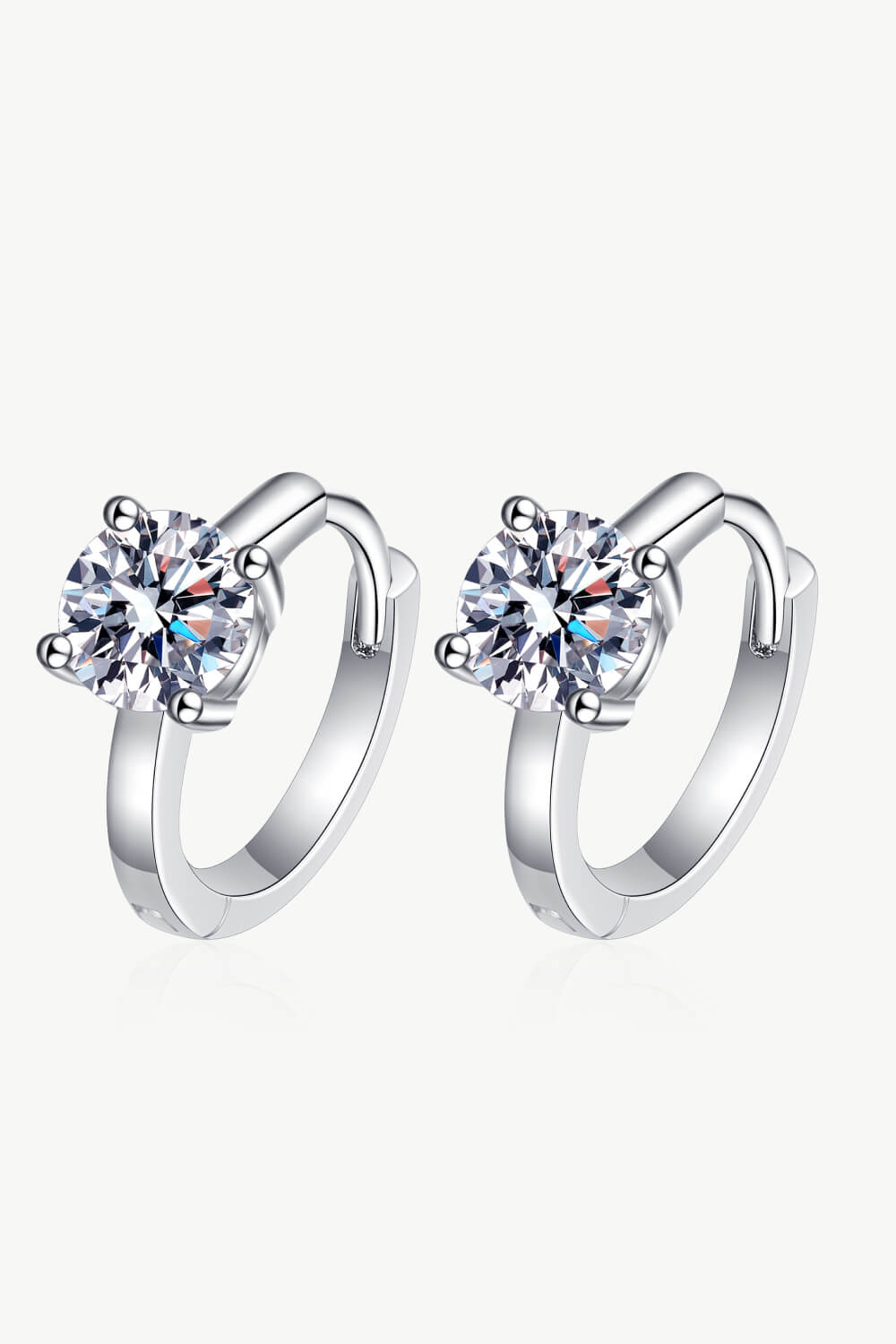 Moissanite Huggie Earrings - HOORR