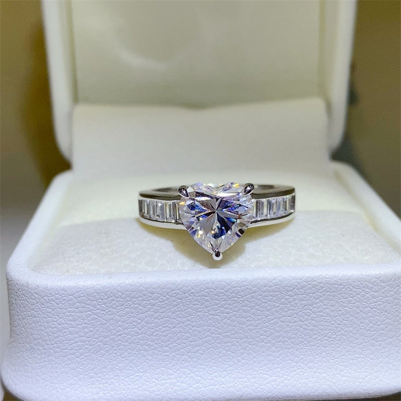 3 Carat Moissanite 925 Sterling Silver Ring - HOORR