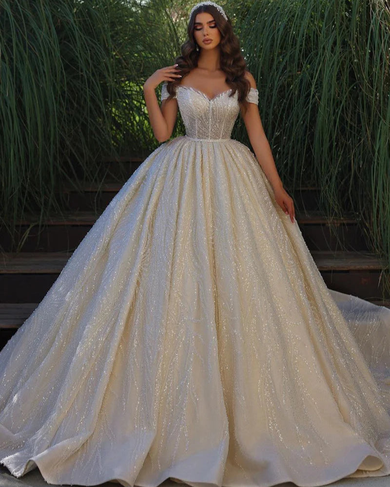 fairytale Ruffles lace Wedding Gown