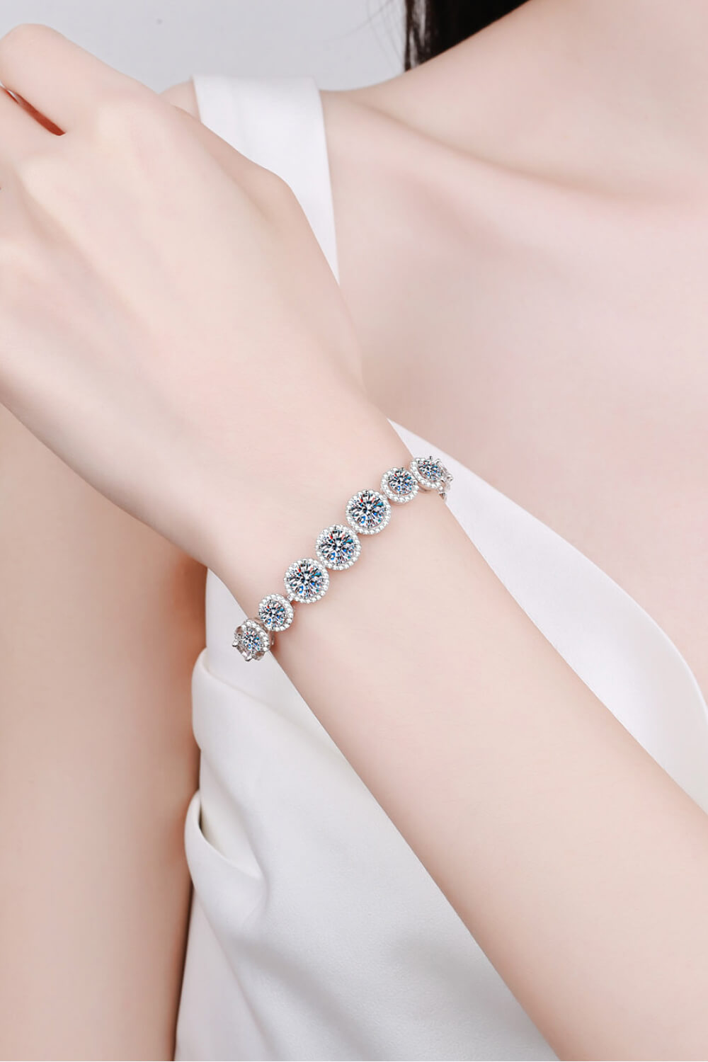 925 Sterling10.4 Carat Moissanite Bracelet - HOORR