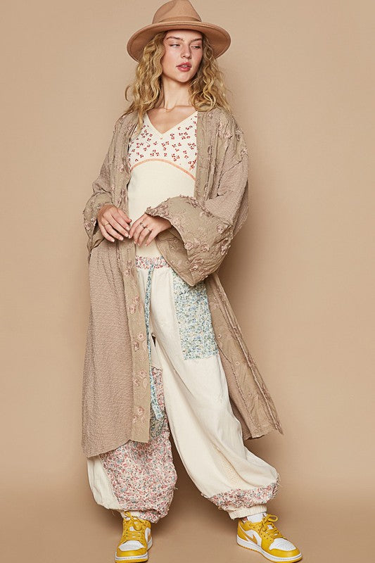 Open Front Longline Cardigan - HOORR