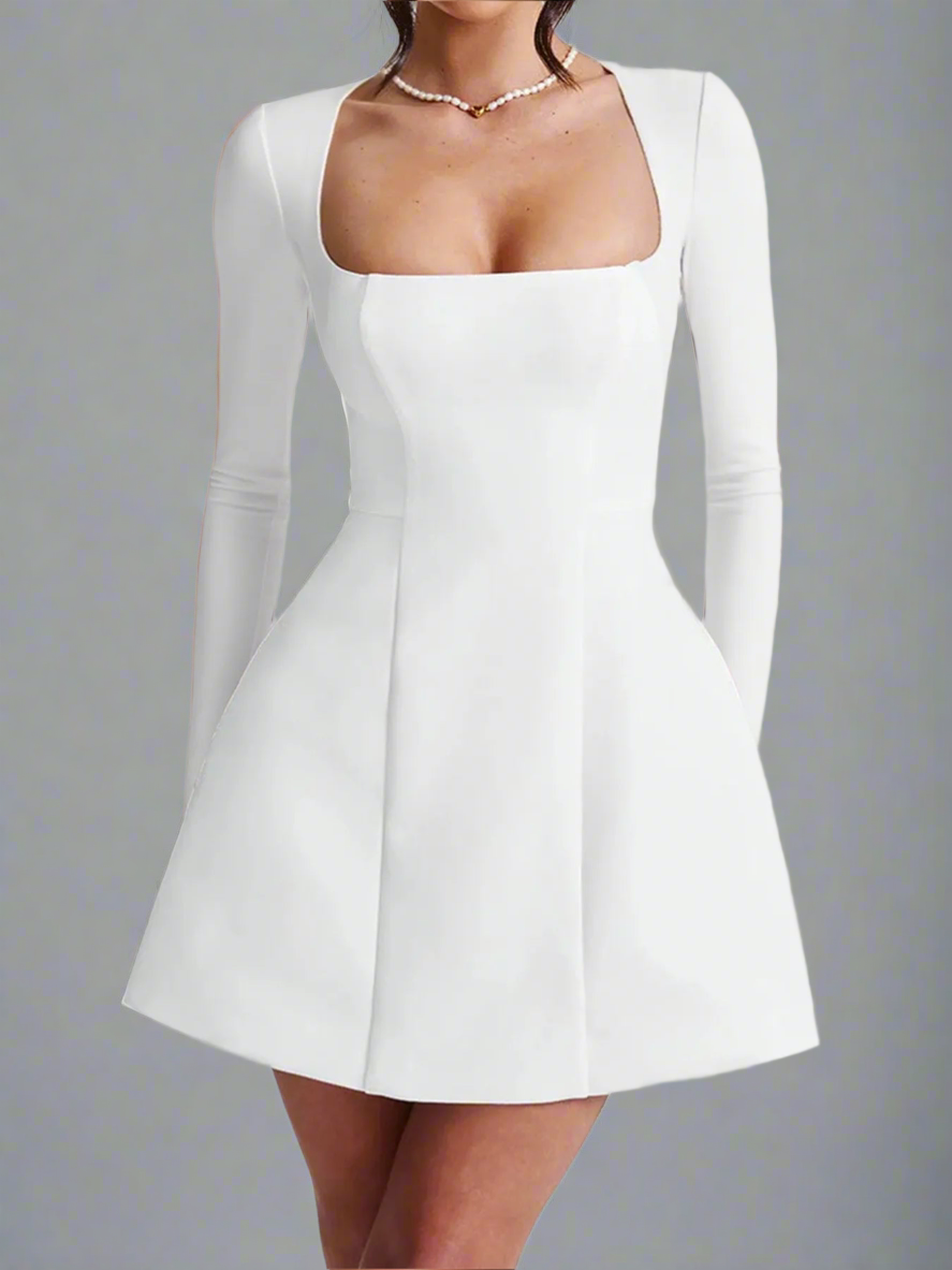 Square Neck Mini Dress
