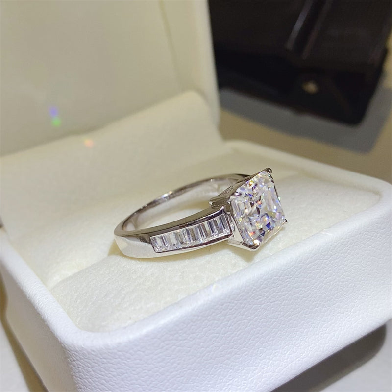 3 Carat Moissanite 925 Sterling Silver Ring - HOORR