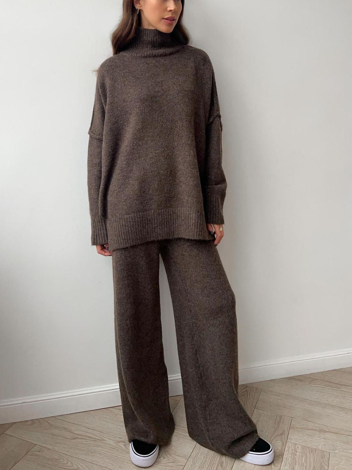 Turtleneck Top and Pants Sweater - HOORR