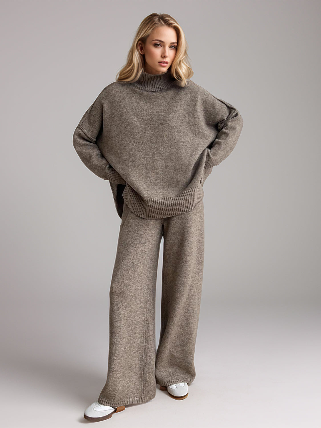 Turtleneck Top and Pants Sweater - HOORR