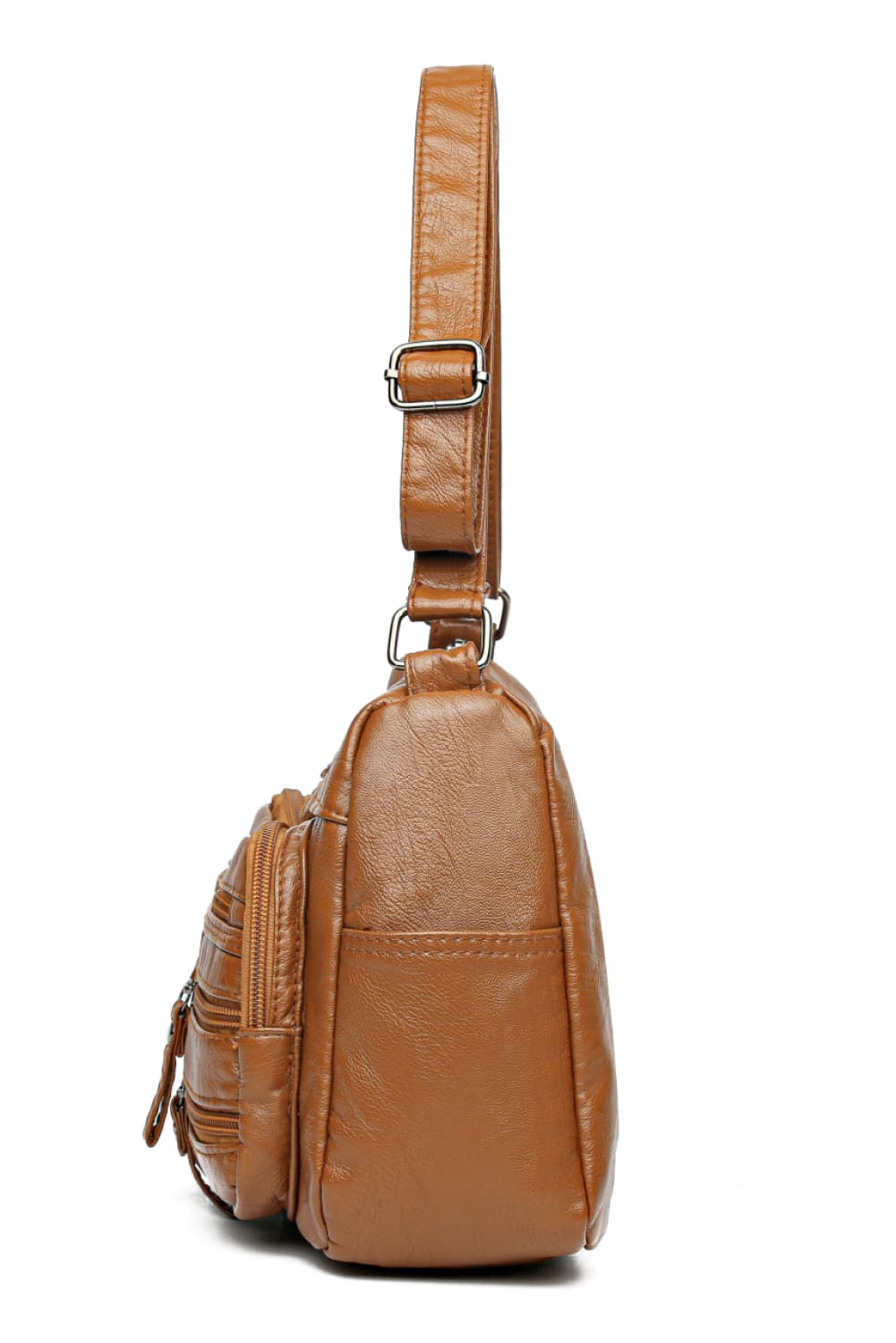 Multi-Pocket Leather Crossbody Bags - HOORR