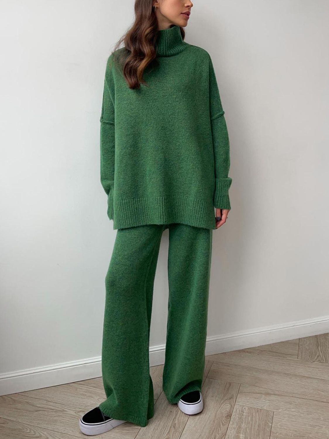 Turtleneck Top and Pants Sweater - HOORR