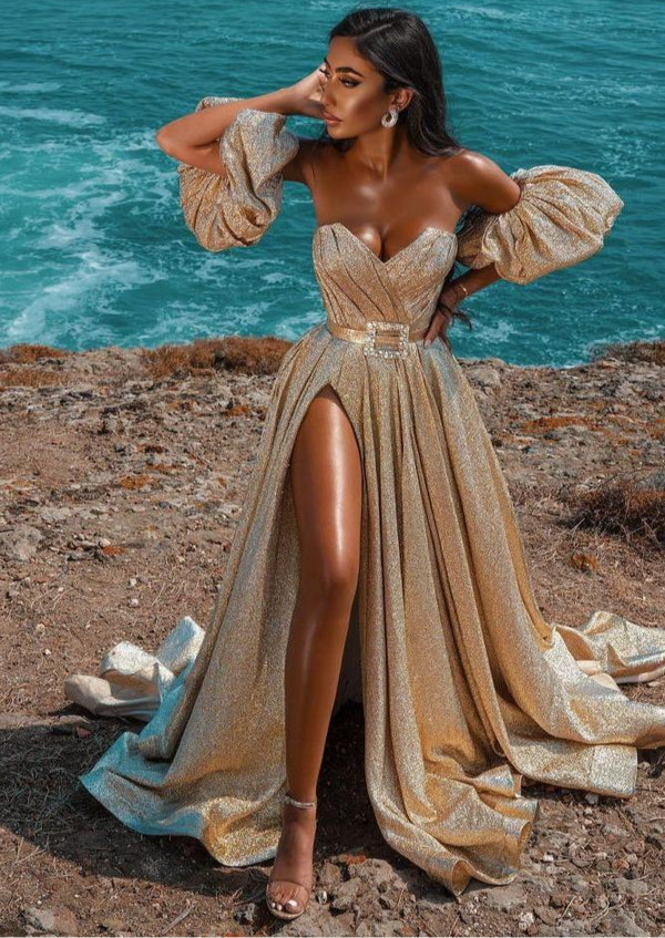 Glitter Sleeveless Maxi Dress