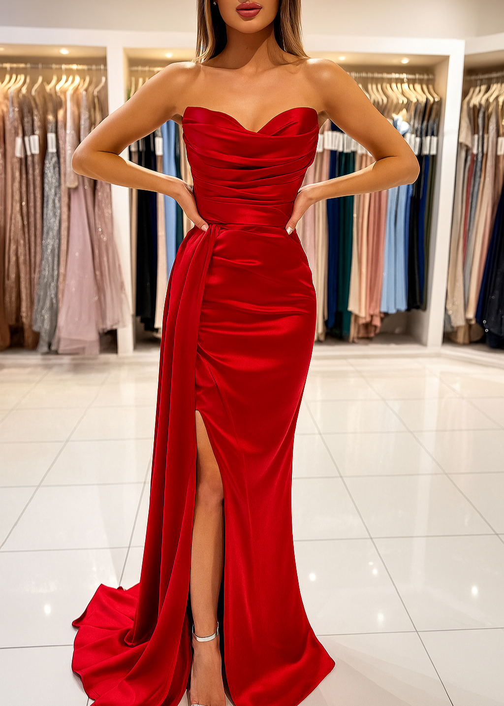 Modern Sweetheart Prom Dress