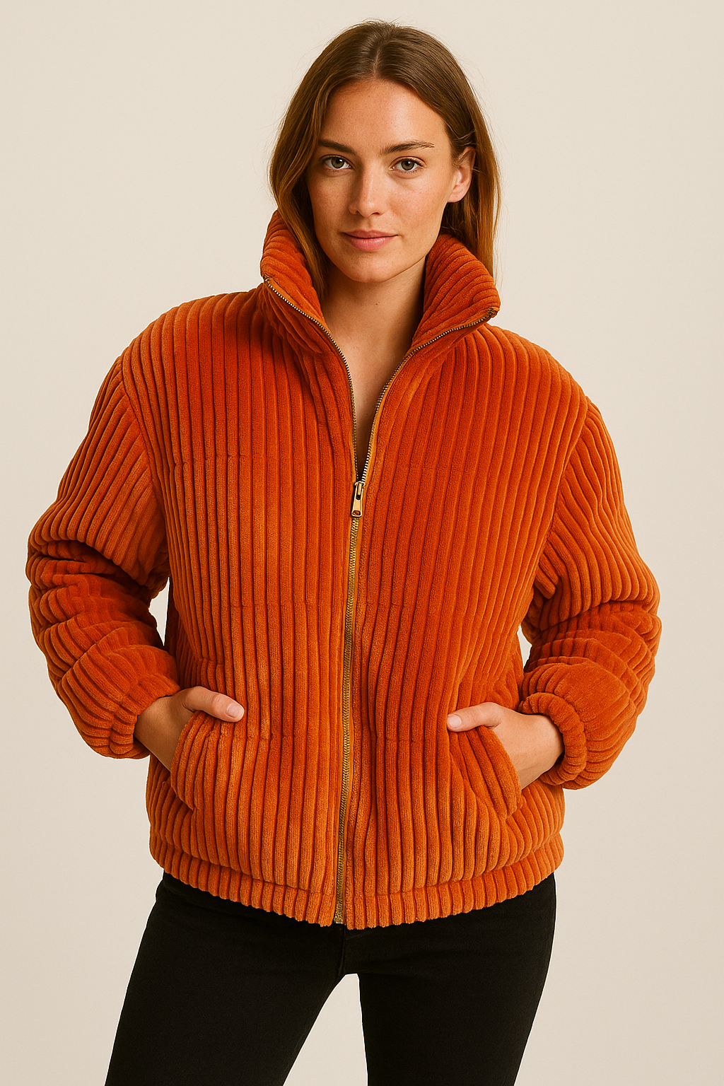 Plus Size Turtleneck Winter Coat