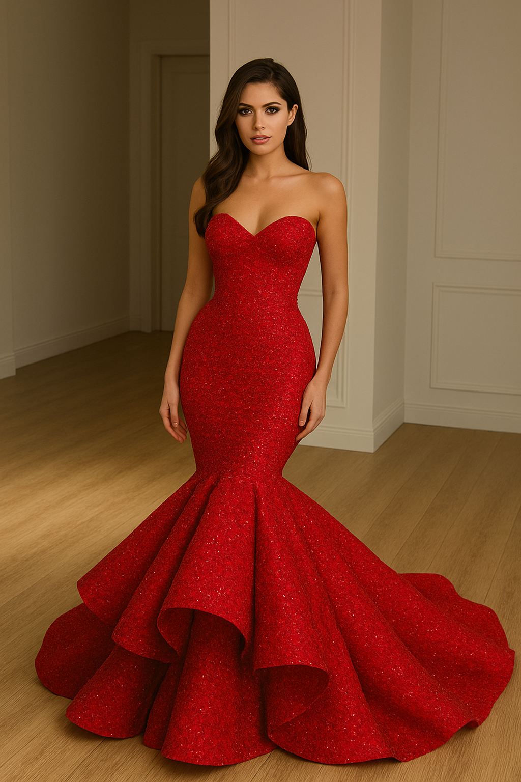 Elegant Mermaid Prom Gown