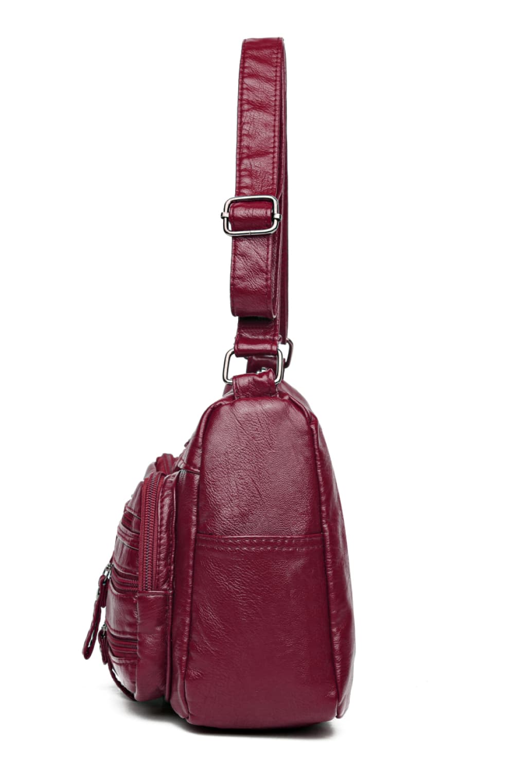 Multi-Pocket Leather Crossbody Bags - HOORR